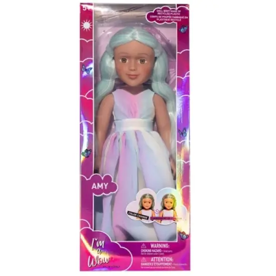 I'M A WOW Amy the Rainbow 14" Fashion Doll with Color-Changing Hair image {5}