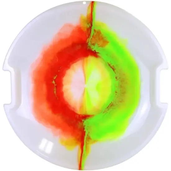 Emsco ESP Day Glow Super V Saucer Disc Sled Tie-Dye image {1}