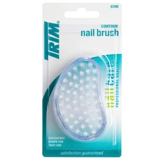Trim Ergonomic Quality Bristles Contour Nail Brush image {6}