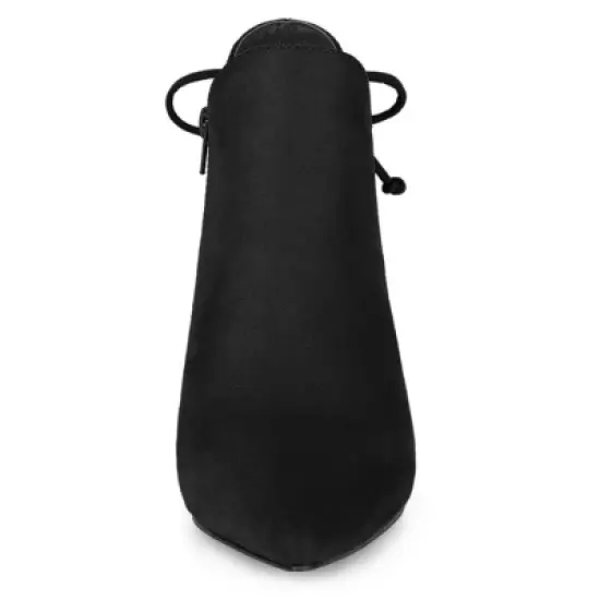 Allegra K Women's Pointed Toe Kitten Heel Ankle Booties image {2}