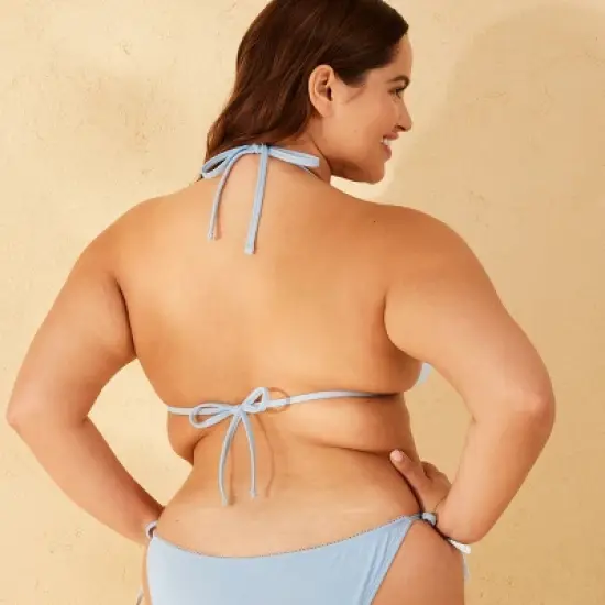 Women's Picot Bow Trim Triangle Bikini Top - Wild Fable&trade; image {4}