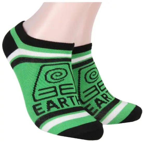 Nickelodeon Avatar The Last Airbender Elements No-Show Ankle Socks 5 Pair Multicoloured image {3}