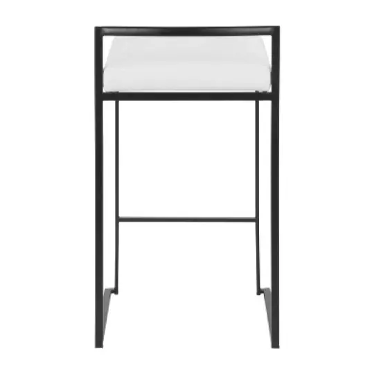 Set of 2 26" Fuji Contemporary Counter Height Barstools - LumiSource image {4}