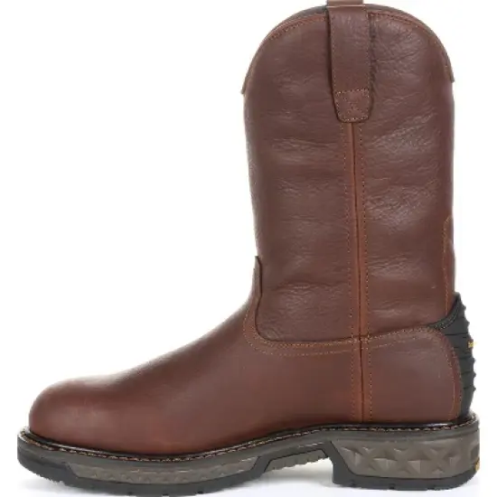 Men's Brown Georgia Boot Carbo-Tec LT Waterproof Pull-on Work Boot Size 8 image {4}