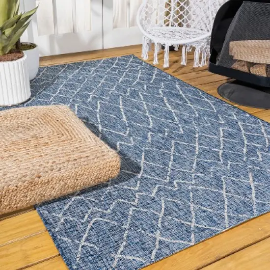 Madaba Moroccan Trellis Indoor/Outdoor Runner Rug - JONATHAN Y image {4}