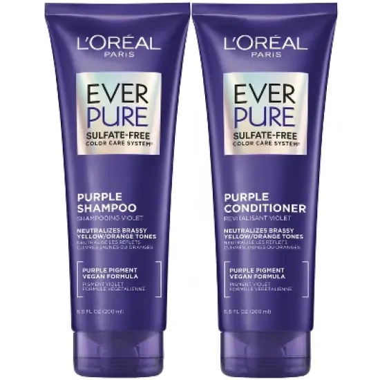 L'Oreal Paris EverPure Purple Shampoo & Conditioner Kit - 6.8 fl oz image {9}