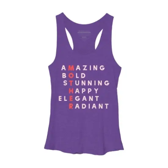 Women's Design By Humans Mother's Day Amazing Mom Definition By programmerhumor Racerback Tank Top image {4}