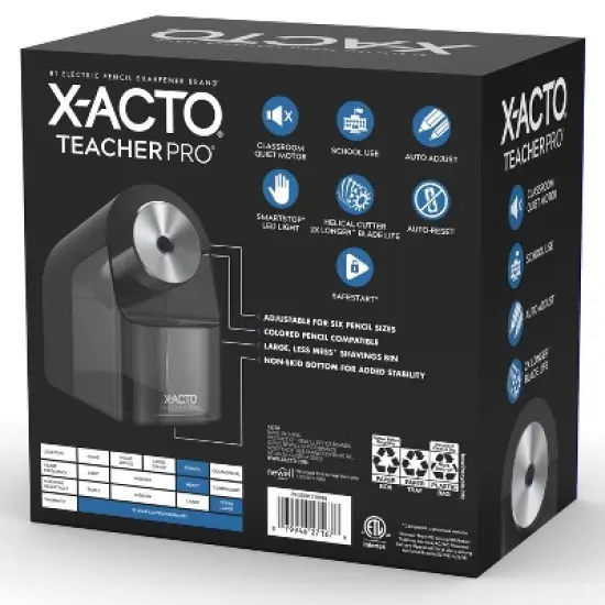 X-ACTO TeacherPro Electric Pencil Sharpener with Auto Adjust Dial and SafeStart Motor image {9}