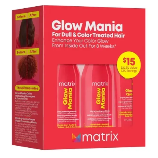 Matrix Total Results Glow Mania Shampoo Trial Kit - 3ct- Ulta Beauty image {7}
