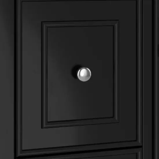 24"W Bathroom Vanity with Ceramic Sink, Bathroom Storage Cabinet with Flip Drawer, White/Black/Light Green/Blue Gray - ModernLuxe image {13}