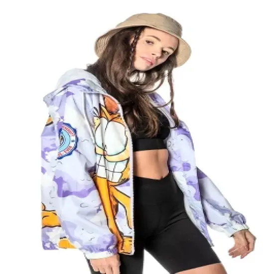 Members Only Women's Garfield Camo Windbreaker Jacket image {3}