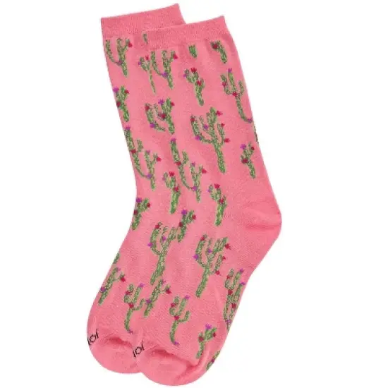 Memoi Cactus Bamboo Blend Crew Socks image {2}