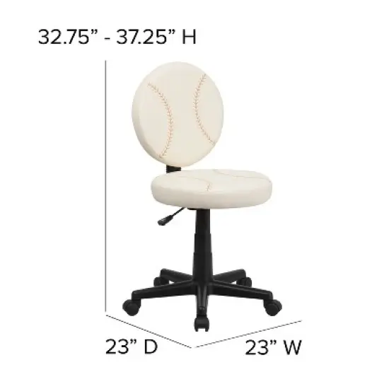 Emma and Oliver Sports Swivel Task Office Chair image {3}