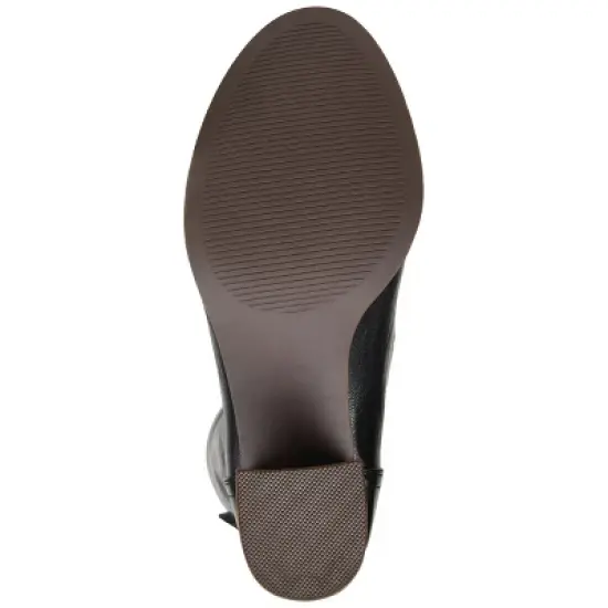 Journee Collection Womens Sequoia Stacked Heel Mid Calf Boots image {4}