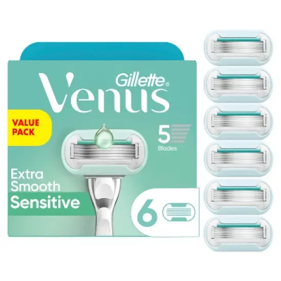 Venus Deluxe Smooth Sensitive Women's Razor Blade Refills image {2}