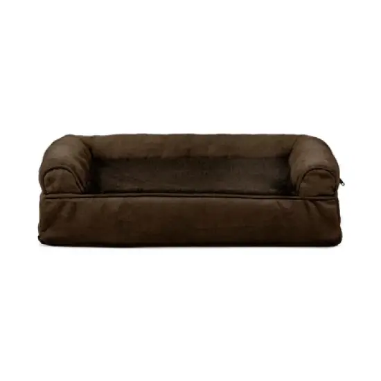 FurHaven Plush & Suede Orthopedic Sofa Dog Bed image {1}
