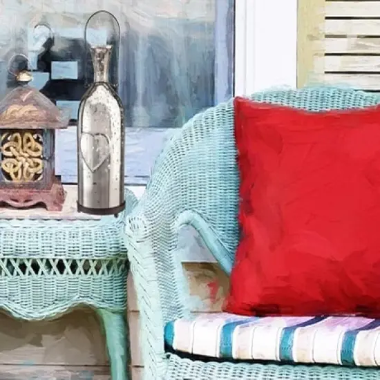 Livevie Champagne Collection Antique Silver Bottle Votive Candle Holders - Handmade Glass for Weddings and Elegant Home Decor (Set of 2) image {3}