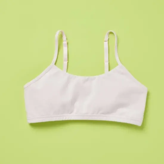 Yellowberry Girls' Ultimate Full Coverage Cotton First Bra with Convertible and Adjustable Straps image {8}