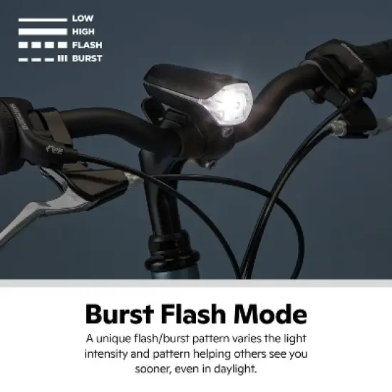 Schwinn 500 Lumen Light Set Bike Accessory Mount - Black image {6}