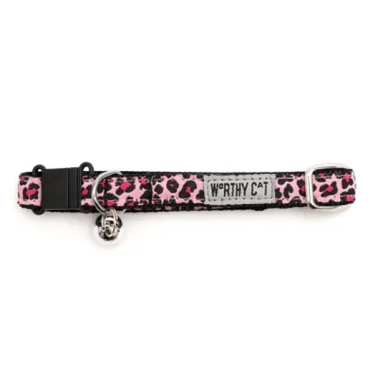 The Worthy Dog Leopard Breakaway Adjustable Cat Collar image {2}
