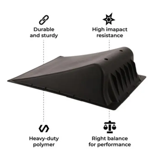 Ride Voyager Skateboard 15&deg; degrees Ramp High impact resistance Heavy-duty polymer construction with non-slip rubber feet image {1}