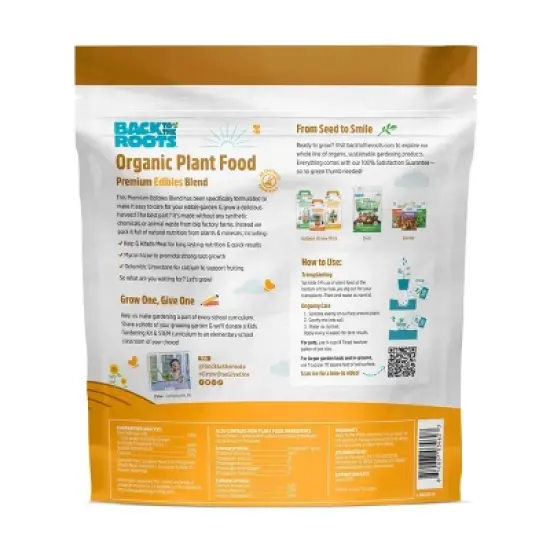 Back to the Roots 1.5lb Organic Plant Food Edibles Premium Blend image {2}