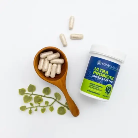 Active Ultra Probiotic Capsules, 100 Billion CFU Probiotic Supplement for Digestive & Immune Health Support, Sunwarrior, 30ct image {4}