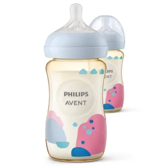 Philips Avent PPSU Natural Baby Bottles with Medium Flow Nipples - Flow 3 - 9oz/2pk image {10}