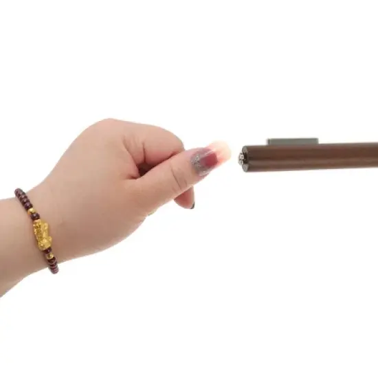 Unique Bargains Multifunctional 3-in-1 Nail Magnet Brown Silver Tone 1 Pc image {1}