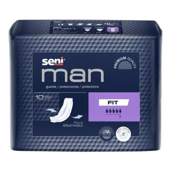 Seni Man Fit Bladder Control Pad Moderate Absorbency 3-1/2 X 15-7/10 Inch image {7}