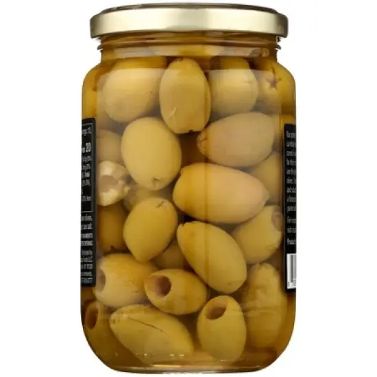 Mina Moroccan Pitted Green Olives - Case of 6/12.5 oz image {2}