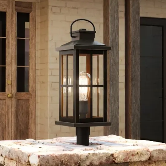 Urban Ambiance Luxury Transitional Outdoor Post Light 20.25''H x 7''W,  Olde Bronze Finish,  Anaheim Collection, UHP1293 image {6}