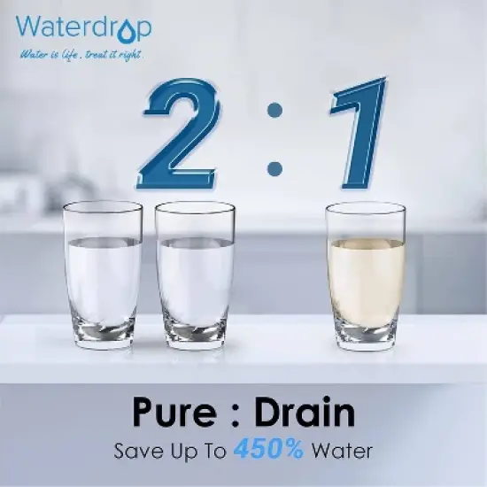Waterdrop D6 Reverse Osmosis Water Filter, 600 GPD Under Sink Reverse Osmosis System, Reduce PFAS, Extra Remineralization Filter image {7}