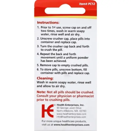 Acu-Life Pill Crusher & Container image {1}