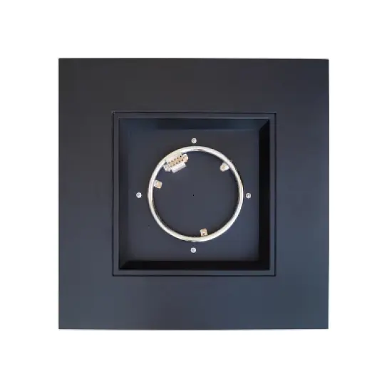 33-Inch Square Outdoor Iron Fire Pit With Built-In Propane Tank Storage - 50,000 BTU, Dark Grey image {9}