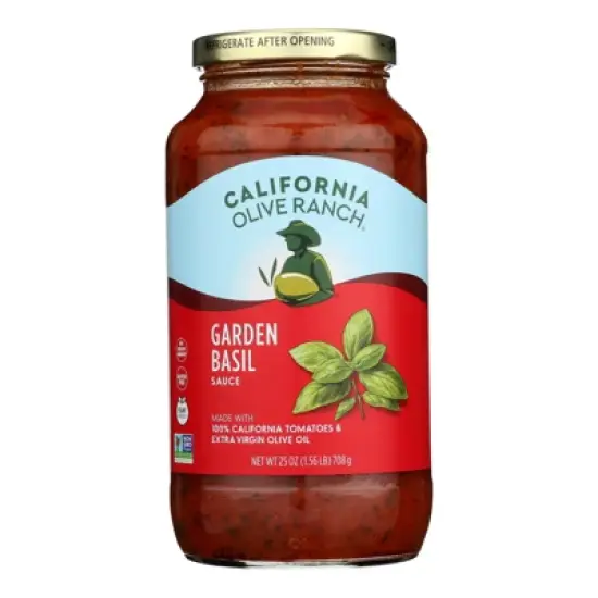 California Olive Ranch Garden Basil Sauce - Case of 6/25 oz image {1}