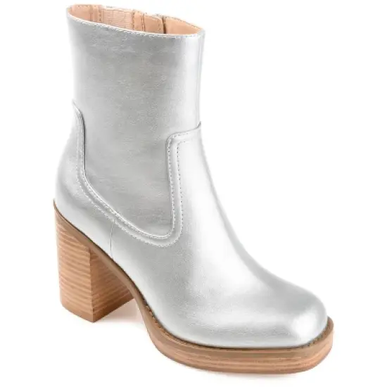 Journee Collection Womens Brittany Tru Comfort Foam Inside Zip Platform Booties image {12}