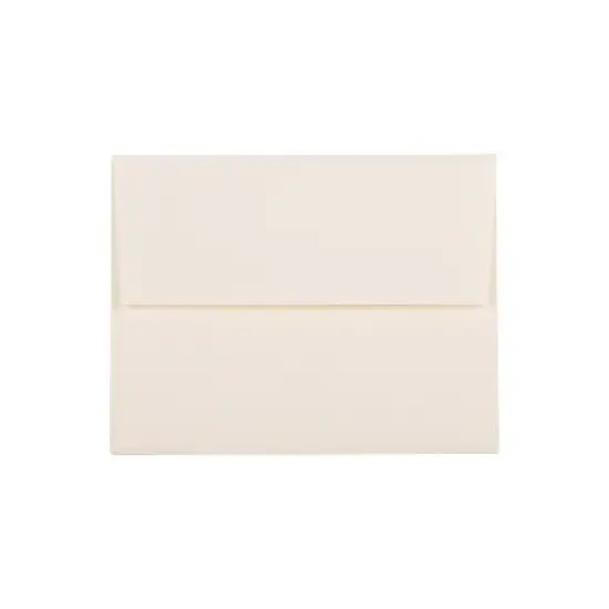 JAM Paper A2 Strathmore Invitation Envelopes 4.375 x 5.75 Natural White Linen 99761 image {2}