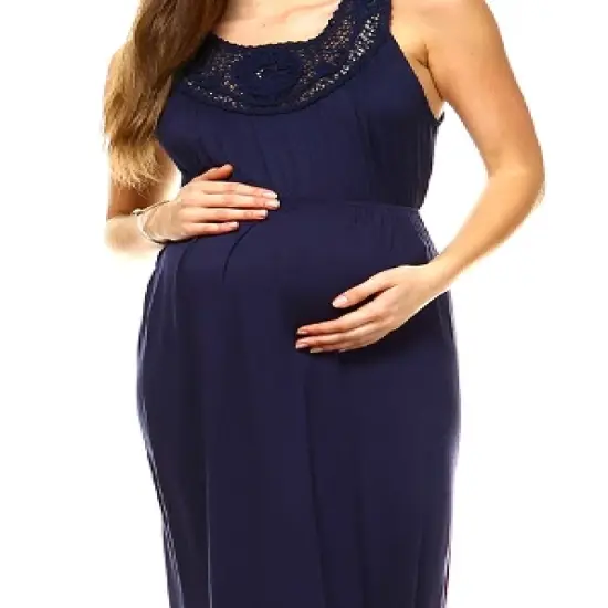 Maternity Kadyn Maxi Dress - White Mark image {2}
