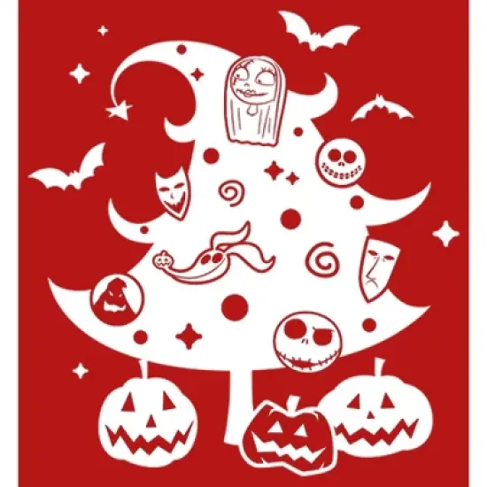 Girl's The Nightmare Before Christmas Character Christmas Tree T-Shirt image {1}