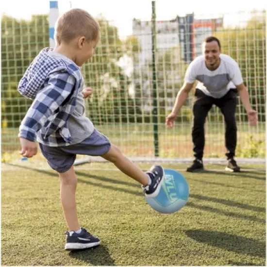 LVL UP Rigore Performance Deflated Soccer Ball Bundle Includes a Pump and Needle image {4}