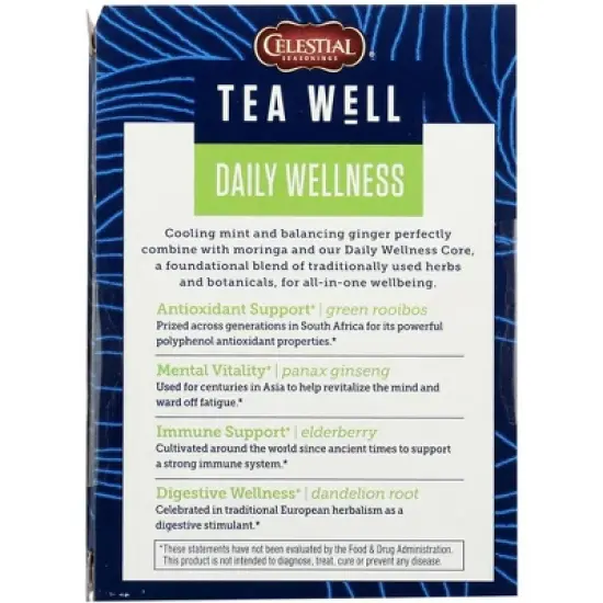 Teawell Ginger Mint Tea - Case of 6/12 Bags image {2}