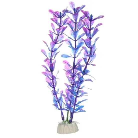 Unique Bargains Aquarium Decor Plant Purple 7.28" 1 Pc image {6}