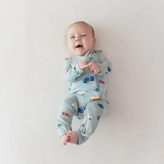 Zippered Romper in Construction image {3}