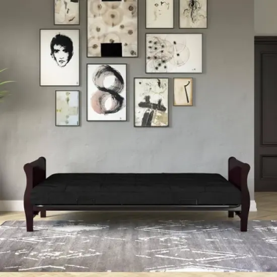 6" Full Soren Quilted Thermobonded High Density Polyester Fill Futon Mattress - Room & Joy image {4}