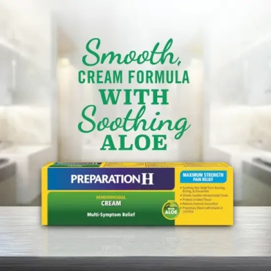 Preparation H Multi-Symptom Relief Hemorrhoidal Cream with Aloe - 0.9oz image {2}