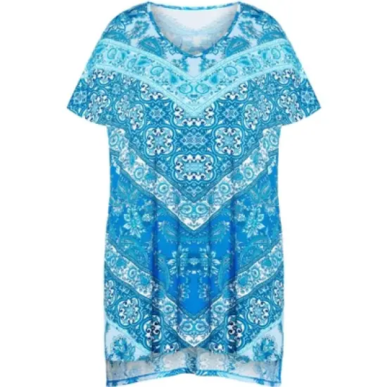 Women's Plus Size Cassie Tunic - ocean | AVENUE image {2}