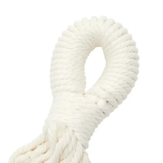 Okuna Outpost Macrame Hanging Fruit Hammock with 2 Hooks, Under Cabinet Storage, 6x25x15 in image {4}