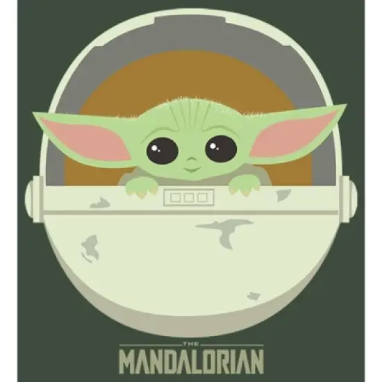 Junior's Star Wars: The Mandalorian The Child Cartoon Art Bassinet Festival Muscle Tee image {1}