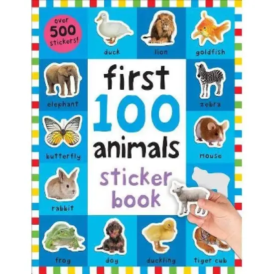 First 100 Stickers: Animals - by  Roger Priddy (Paperback) image {1}
